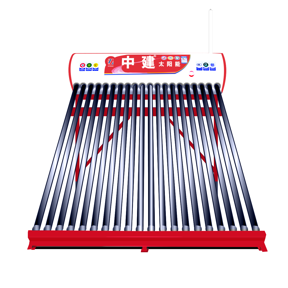 20管中建太阳能热水器示意图
